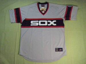 MAJESTIC☆マジェスティック★WHITE SOX★ホワイトソックス★XL★グレー／紺★