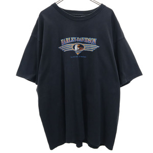 ハーレーダビッドソン 90s 半袖 シングルステッチ Tシャツ XXL HARLEY DAVIDSON HOLOUBEK ビッグサイズ オールド ヴィンテージ メンズ