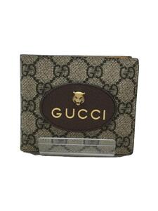 GUCCI◆/PVC/BEG/総柄/メンズ/473954/ネオヴィンテージ/GGスプリーム/内側剥がれ有