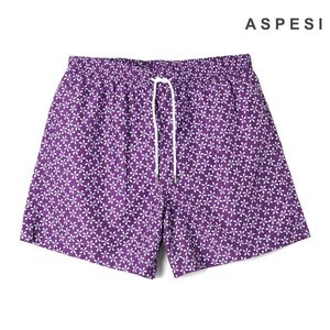 ◆【ASPESI(アスペジ)/ナイロンタフタフラワープリントスイムショーツ(COSTUME STROMBOLI)[asp2450511-L]