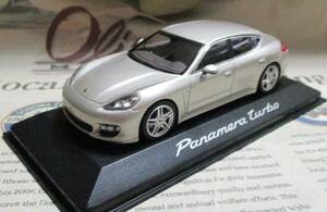 ☆絶版☆ディーラー限定*Minichamps PMA*1/43*Porsche Panamera Turbo 2010 シルバーメタリック