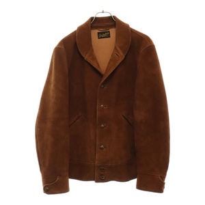 TENDERLOIN テンダーロイン T-DEERSKIN JKT ショールカラーディアスキンレザージャケット ブラウン