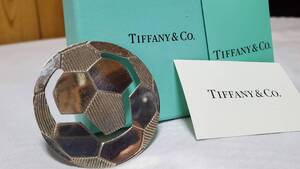 正規限定! TIFFANY&COティファニー クラシック サッカーボールモチーフ マネークリップ SV925 財布 札入れ 栞〇付属有 ペーパーウォレット