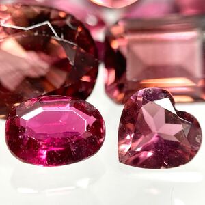 1円〜!!☆天然ピンクトルマリンおまとめ74ct☆d 約14.8g ルース 裸石 宝石 jewerly pink tourmaline ピンク w4 ツ16