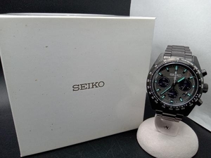 SEIKO PROSPEX ソーラー腕時計 V192-0AF0 SBDL103 ベルト約20cm ブラック 箱付き