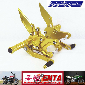 【業販ENYA・期間限定セール】RAYTEC Z900RS バックステップ ゴールドアルマイト【即発送・国内組立】