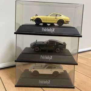 絶版 希少 エブロ 1/43 NISSAN 日産 フェアレディZ S30Z ミニカー モデルカー　イエロー ホワイト　グリーン　3台セット