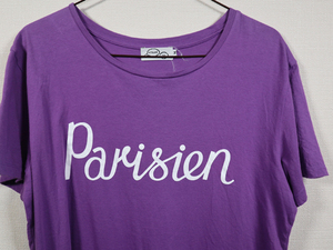 MAISON KITSUNE メゾンキツネ　半袖Ｔシャツ　Mサイズ　PARISIEN パリジャン　パープル/507055291