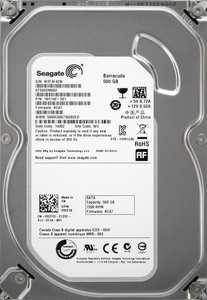 Seagate ST500DM002-1BD142-501 DP/N 09CF26 3.5インチ SATA600 500GB 3773回 11773時間