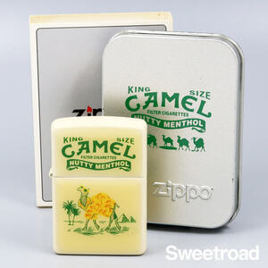 未使用品【ZIPPO/ジッポー】希少モデル／CAMEL キャメル／JT／ナッティー・メンソール／非売品／懸賞当選品／アロハシャツ柄／2007年製