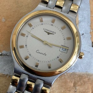 ◆稼働品◆極美品◆ LONGINES ロンジン FLAGSHIP フラッグシップ クォーツ 白文字盤 メンズ腕時計 