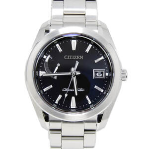 美品 CITIZEN シチズン THE CITIZEN AQ1050-50E A010-T026087 クロノマスター エコドライブ ソーラー 39mm ブラック 黒 30013007