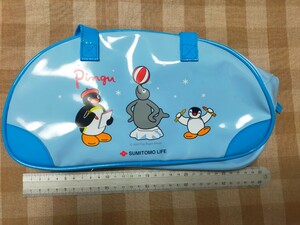 ピングー バッグ かばん 未使用 住友生命 非売品 エナメルバッグ