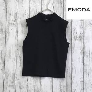 EMODA エモダ ミニハイネックトップ　Fサイズ　ブラック　S6-192　USED