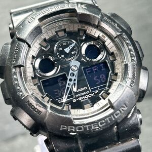 CASIO カシオ G-SHOCK ジーショック GA-100CF-1A 腕時計 アナデジ クオーツ 多機能 カレンダー ブラック 新品電池交換済み 動作確認済み