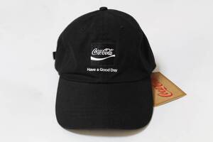 Coca-Cola コカ・コーラ ADJUSTABLE CAP ローキャップ 帽子ブラック 展示未使用品