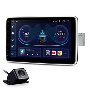 DIE123L◇バックカメラ無料付! XTRONS 1din カーナビ 10.1インチ Android12 車載PC 4G通信 SIM対応 Bluetooth iphone Carplay ミラーリング