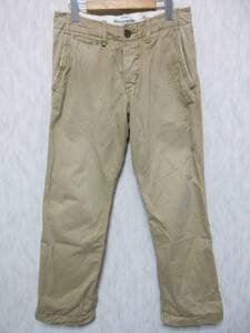 アバクロンビー＆フィッチ Abercrombie&Fitch ダメージ加工 コットンパンツ ベージュ 30 irmri 亥2355