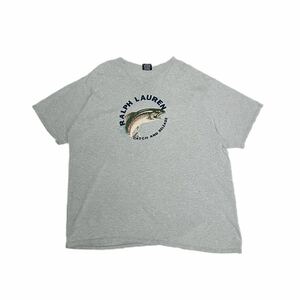 XXL ポロ ラルフローレン プリント Tシャツ 魚 トラウト フィッシング 釣り ヴィンテージ Polo Ralph Lauren Sportsman Country