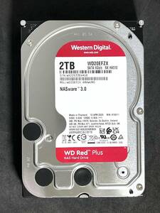 【送料無料】★ 2TB ★ WD Red Plus / WD20EFZX 【使用時間：56ｈ】 2023年製　新品同様　Western Digital RED Plus　3.5インチ内蔵HDD