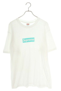 シュプリーム ティファニー Tシャツ 21AW サイズ:L ボックスロゴTシャツ 中古 OM10