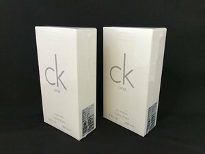 ☆未開封☆Calvin Klein カルバンクライン ck one シーケーワン オードトワレ スプレー付き 100ml 2本セット 香水