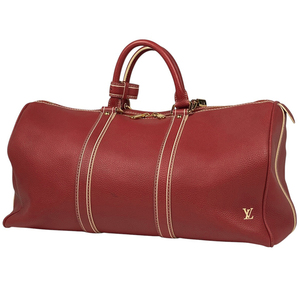 ルイ・ヴィトン Louis Vuitton キーポル 50 ハンドバッグ 旅行 ボストンバッグ レザー ルージュ M95137 レディース 【中古】