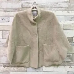 美品★RINO&PELLE ポンチョ コートベージュ　サイズ38リノアンドペッレ