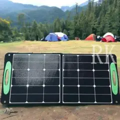 ソーラーパネル ポータブル電源 キャンプ 太陽光発電 折り畳み 災害対策 防災