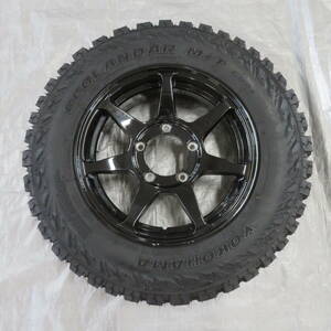 ジムニー用/社外アルミ　16×5.5J+22　5H/139.7　ヨコハマ　GEOLANDAR M/T G003　185/85R16 105/103N LT　2017年　夏1本