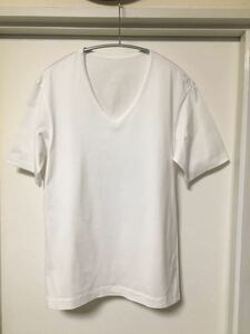 ◆【人気】Brilla per il gusto ブリッラ・ペル・イル・グスト/ ベーシック Vネック Tシャツ　WHITE S