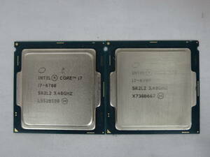 ★Intel /CPU Core i7-6700 3.40GHz 起動確認済み★2個セット！！