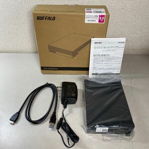 c*★中古品　BUFFALO バッファロー HD-AD8U3 8TB パソコン＆テレビ録画用 外付けHDD ハードディスク★