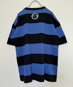 90s 最初期 GOODENOUGH グッドイナフ ボーダーTシャツ 半袖Tシャツ 青×黒