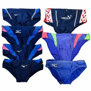 23【整理品リサイクル】スイミングクラブ専用男子競泳水着7枚セット★競パン★(130～L)★ミズノHenlly Hansenアリーナ★イトマンYMCA