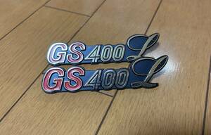 GS400L サイドカバーエンブレム