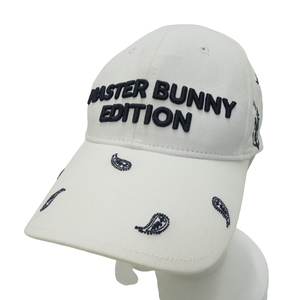 MASTER BUNNY EDITION マスターバニーエディション キャップ ペイズリー柄 ホワイト系 FR [240101085519] ゴルフウェア