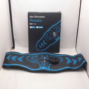 美品 Abs Stimulator Remelax 腹筋ベルト USB充電式 8種類モード 25段階強度 男女兼用 管17217