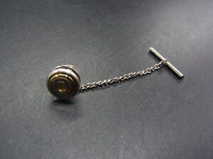 ■美品■ dunhill ダンヒル タイピン ピンブローチ アクセサリー 紳士 ビジネス メンズ シルバー系 DH1595