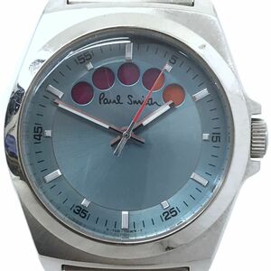 Paul Smith ポールスミス ファイブアイズ 腕時計 F335-T001581 クオーツ アナログ ラウンド ブルー シルバー 電池交換済み 動作確認済み
