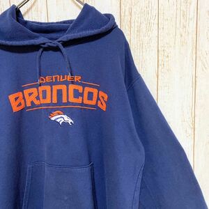 NFL Denver Broncos デンバー・ブロンコス スウェット パーカー L USA古着 アメリカ古着