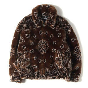 美品 Supreme シュプリーム ジャケット サイズ:M 21SS バンダナ柄 フェイクファー ボンバージャケット(Bandana Faux Fur Bomber Jacket)