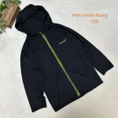 Pen Field×Navy✨子供服120✨長袖パーカー(シアー生地アームホール