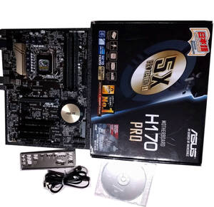 【中古】ASUS H170-PRO ＋ Win10Homeデジタルライセンス LGA1151