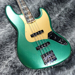 Fender USA American Ultra Jazz Bass Ebony Fingerboard, Mystic Pine Green