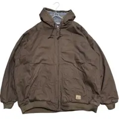 ベンデイビス ダックジャケット パーカー 3XL 茶 裏ボア 古着 5220