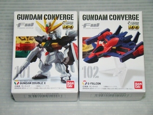 新品即決！GUNDAM CONVERGE 101 102 ガンダムダブルエックス Gファルコン◎ガンダムコンバージ GUNDAM DOUBLE X G-FALCON ガンダムダブルX