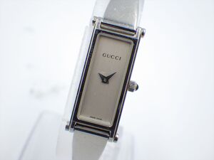 358339【1円スタート】GUCCI グッチ 稼動品 1500L バングルウォッチ レディース 時計 クオーツ ケース12mm