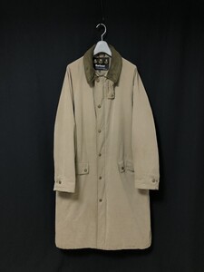 ◆Barbour cobham microfibre jkt　ノンオイルロングコート 中綿キルトライナー XL　廃盤レアモデル