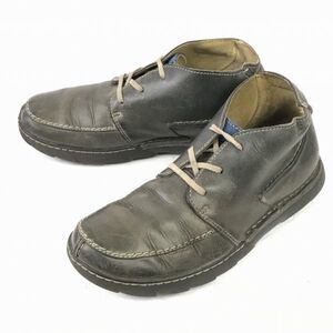 クラークス/clarks★本革/チャッカブーツ【25.5/グレー】ドレスシューズ/ビジネス◆WB55-4